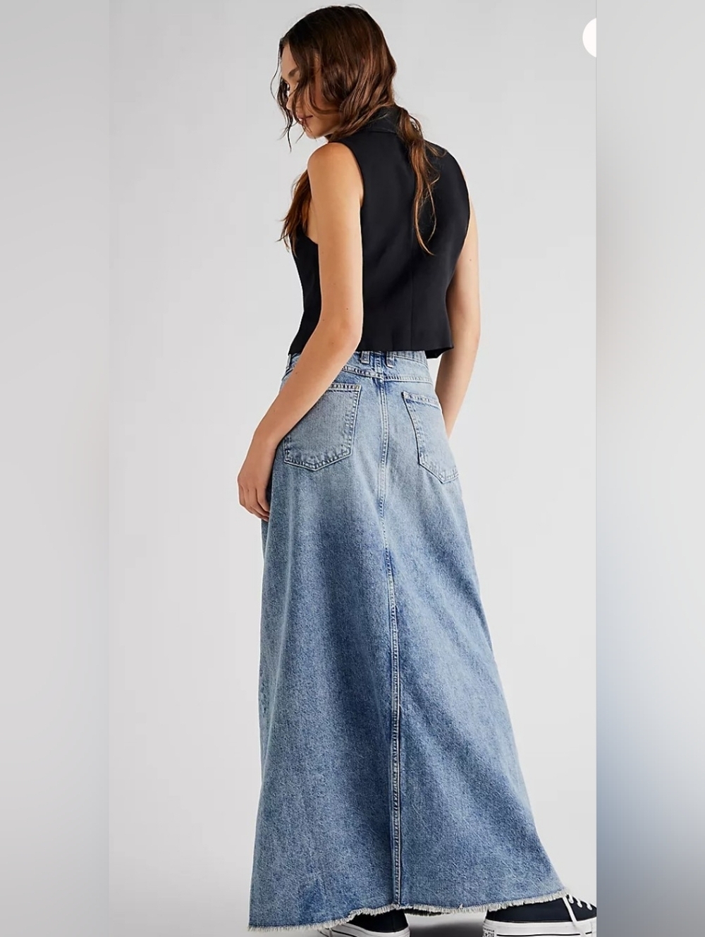 We The Free Come As You Are Denim Maxi, NWT, Size 2 *Retail 118 - Picture 2 of 5